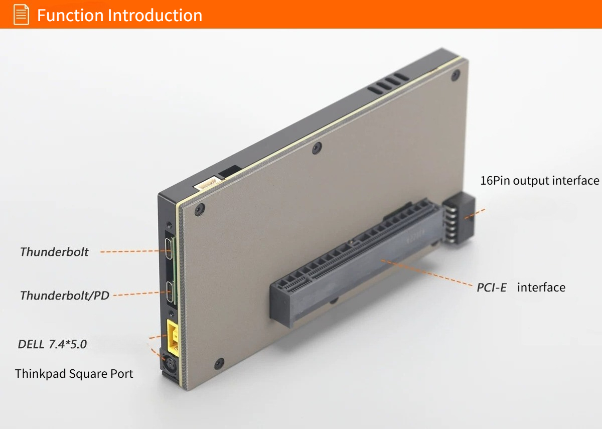TH5P4GaN Laptop Thunderbolt 5/ - огляд і ціна Gpu External Dock Egpu Thunderbolt 4