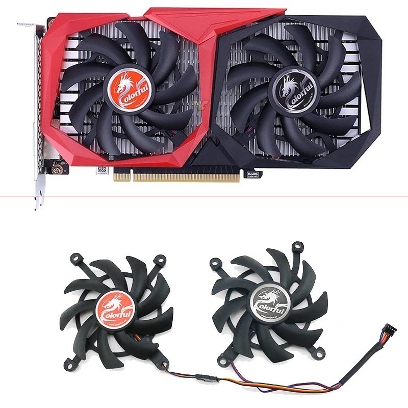 2pcs NEW 85MM 4PIN 12V Cooling - огляд і ціна Rtx 4080 Super 16Gb